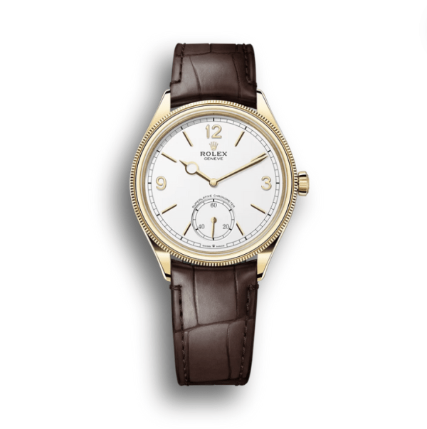 Replica Rolex 1908: 39 Mm, Yellow Gold With An Alligator Leather Strap 2 Replica Rolex 1908: 39 Mm, Yellow Gold With Alligator Strap