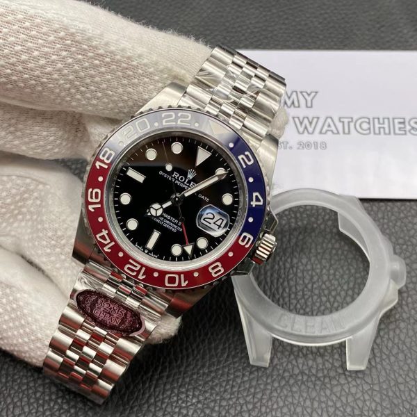 Swiss Clone Replica Rolex Gmt Master Pepsi Jubilee 43 Super Clone Replica Rolex Gmt Master Pepsi Jubilee