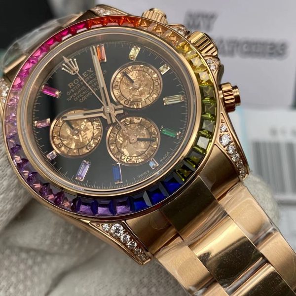Super Clone Rainbow Rolex Daytona - Everose 8 Super Clone Rainbow Rolex Daytona