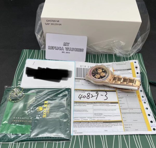 Super Clone Rainbow Rolex Daytona - Everose 12 Super Clone Rainbow Rolex Daytona